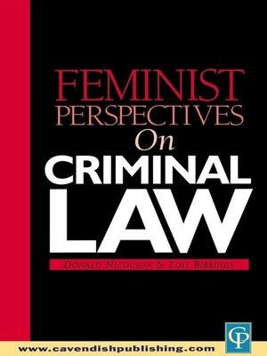 cover image of Feminist Perspectives on Criminal Law